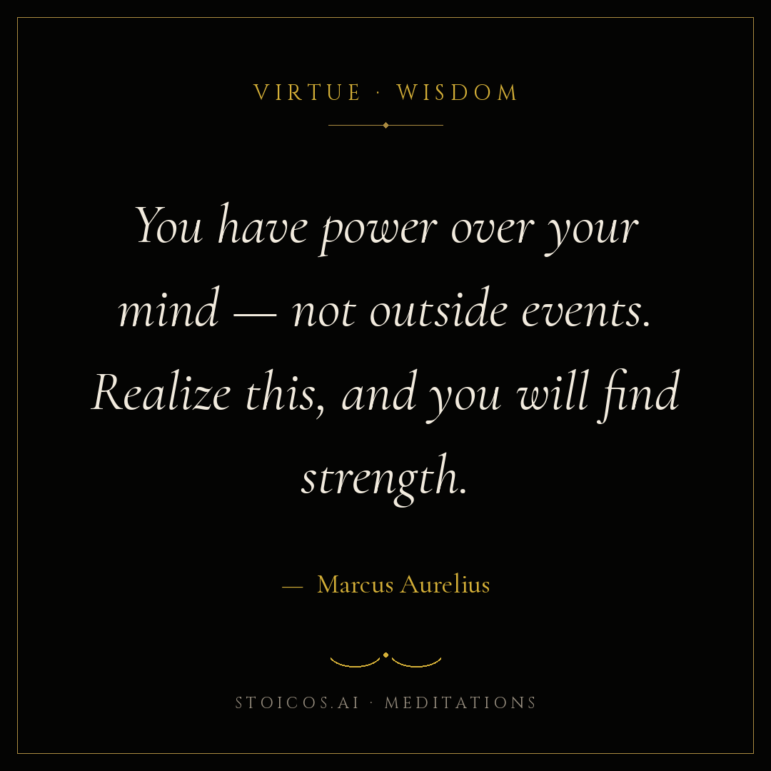 Wisdom — Marcus Aurelius