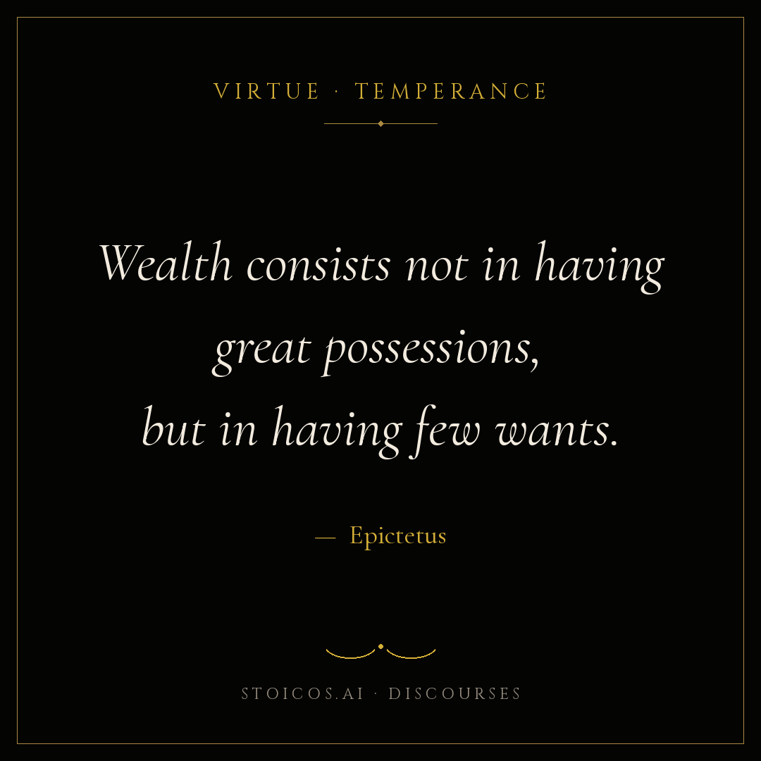 Temperance — Epictetus